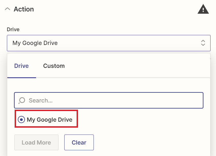 Choose Google Drive